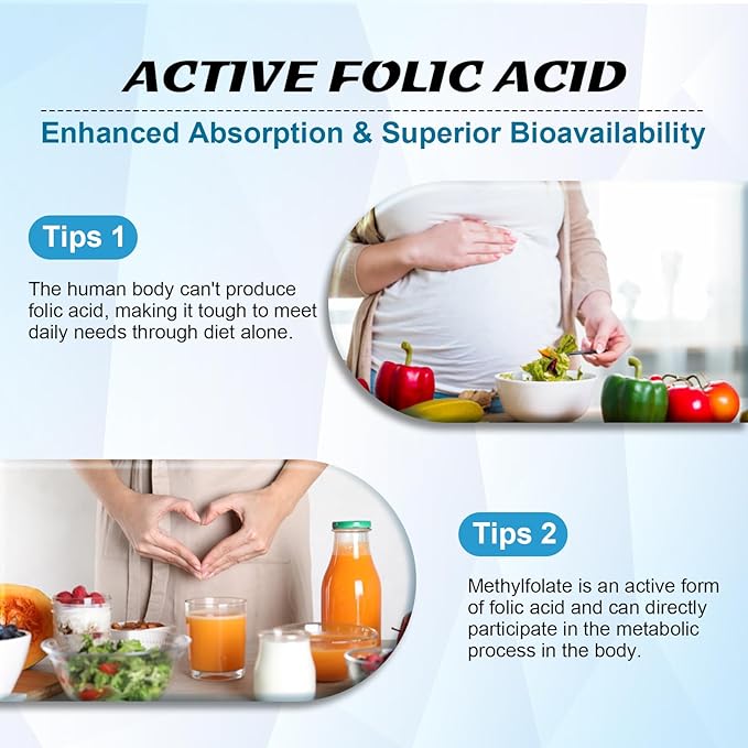 2 Pack L-Methylfolate 15mg & Methyl B12 Gummies, Folate Supplement for Brain Health, Mood & Immunity, DNA Synthesis & Repair, Sugar Free, Vegan, Cranberry Flavor, 120 Count