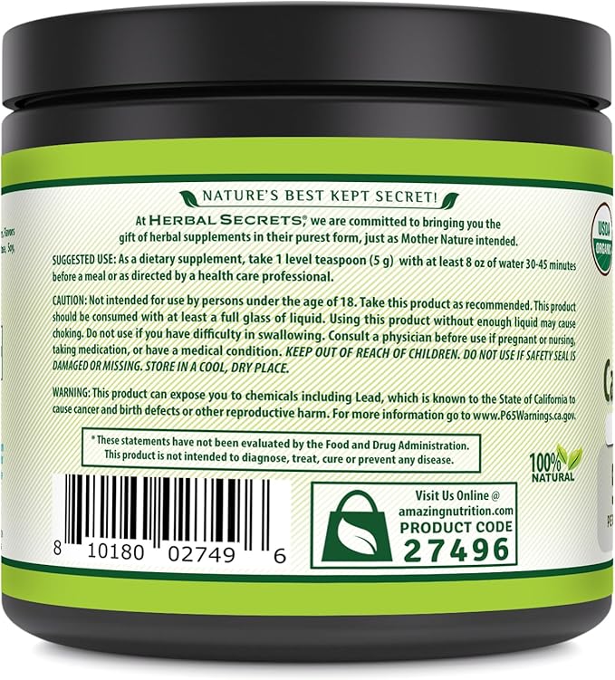 Herbal Secrets Camu Camu Powder Supplement | 4 Oz 113 Grams | 22 Servings | Non-GMO | Gluten Free | Made in USA