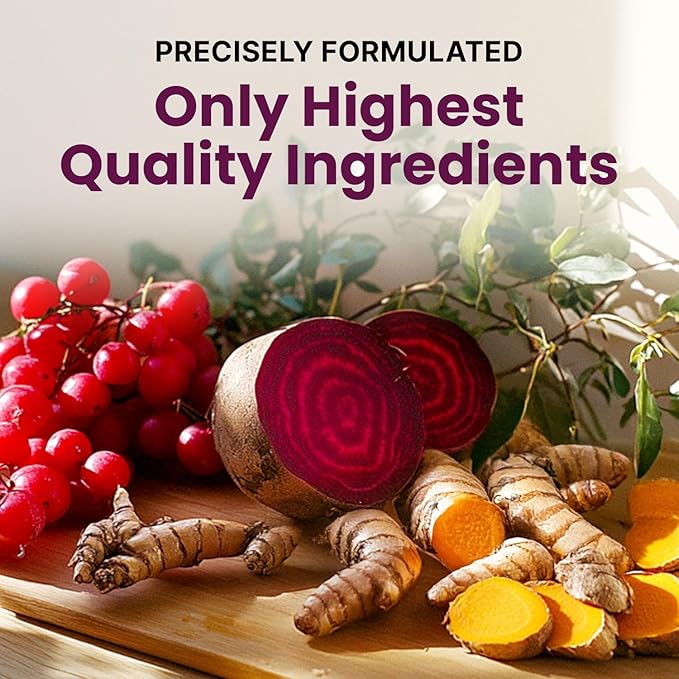 26-in-1 Nitric Oxide Supplement - Heart & Circulation Support with CoQ10, Turmeric, Organic Beet Root, Hawthorn Berry & Garlic - 2103mg per Serving (120ct)