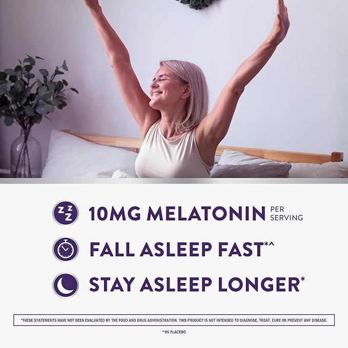 ZzzQuil Pure Zzzs Advanced Melatonin Gummies, Sleep Aid with Chamomile & Lavender for Adults Berry Flavored, 100 Count