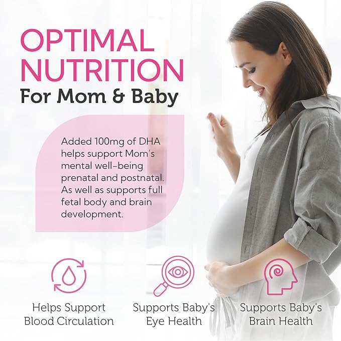 Zahler Mighty Mini Prenatal Vitamin with DHA & Folate - Certified Kosher - All Natural Prenatal Vitamins - Multivitamin for Pregnant Women - 19 Prenatal Vitamins Including Folic Acid (90 Softgels)