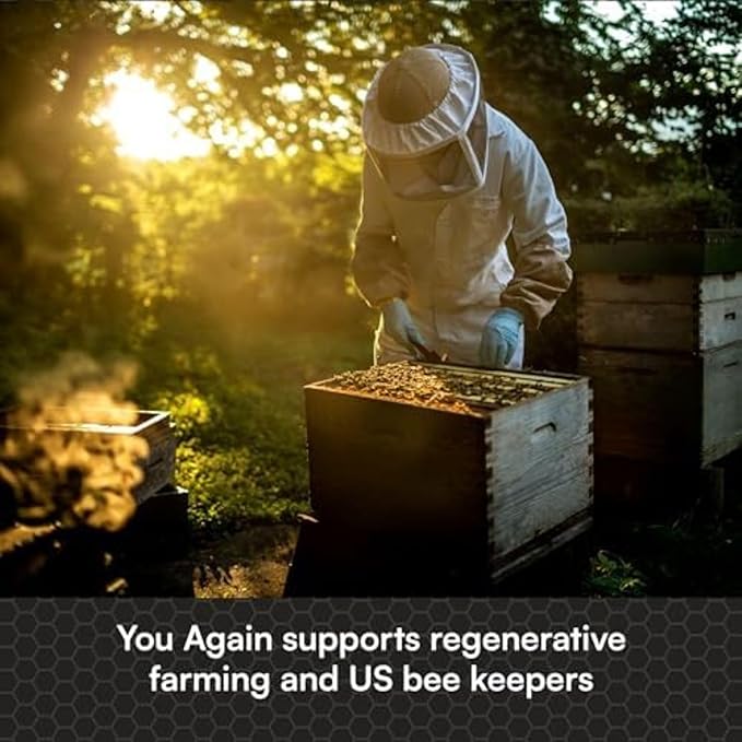 You Again Super Honey Clean Energy Gel, Variety Himalayan Salt & Salted Cacao | Electrolyte Replenishment Running Fuel | Endurance Workouts & Cycling Gel | Paleo & Carnivore Snack | USA Made | 16-Pk