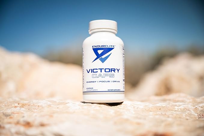 EndurElite Victory Caps - Pre Workout for Endurance & Strength, Crossfit and Cross Training, Caffeine and Nootropics - 60 Capsules