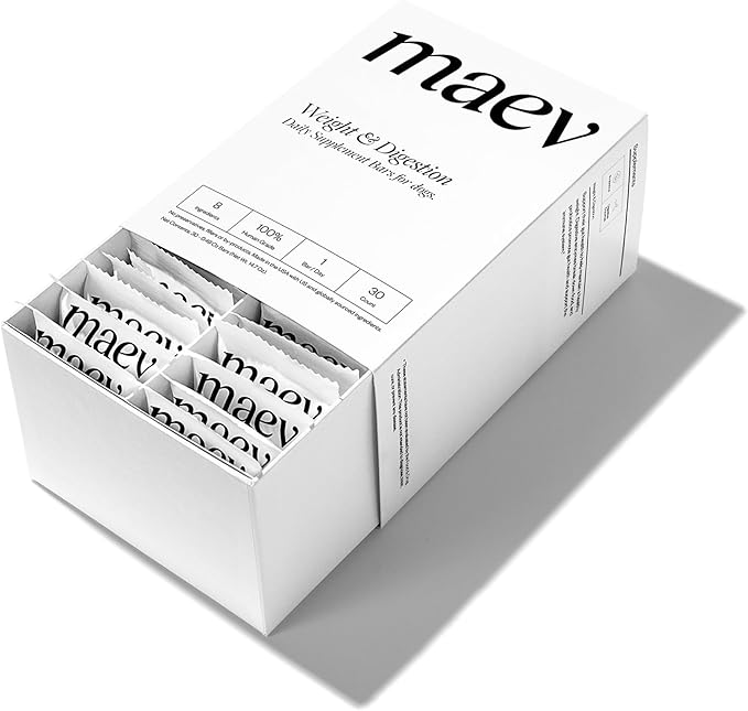 MAEV Human-Grade Weight & Digestion Supplement Bars | Natural Support for Healthy Weight Management & Digestive Support, 30 Count (Pack of 2)