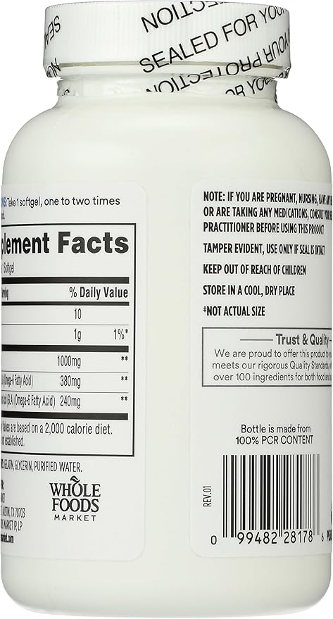 365 by Whole Foods Market, Borage Oil, 90 Count