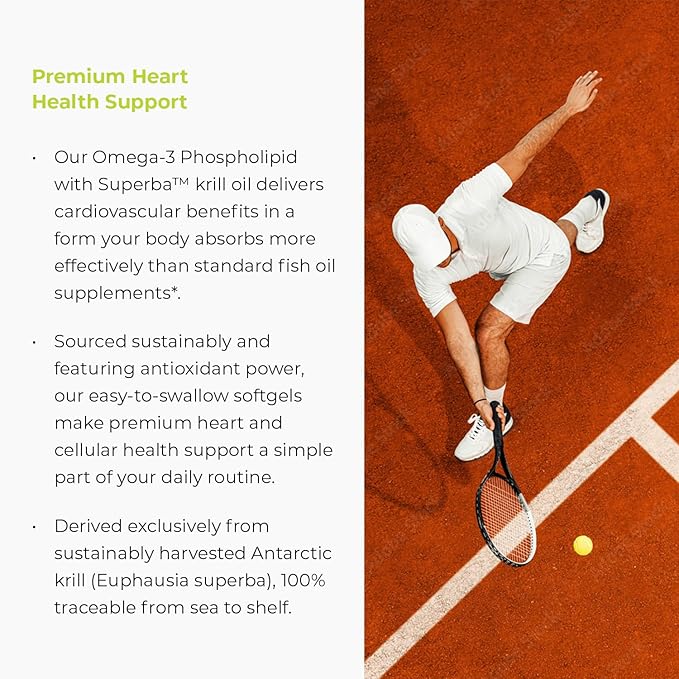 100% Pure Krill Oil - Omega-3s EPA, DHA and Astaxanthin - 1000mg Per Serving, 180 Softgels - Phospholipids Company