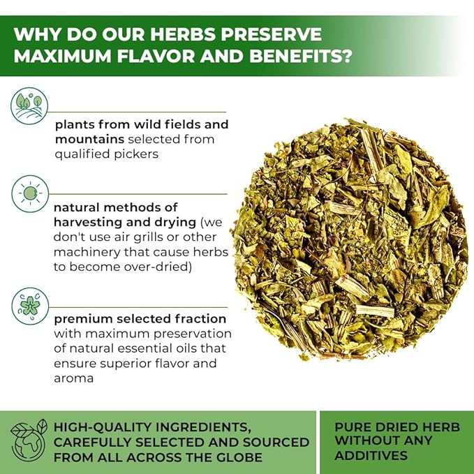 50 Bags Broadleaf Plantain Leaf Herb Tea (Plantago Majoris Folia) Plantain Leaves Tea - 50 Count 1.5 g Bags Llanten