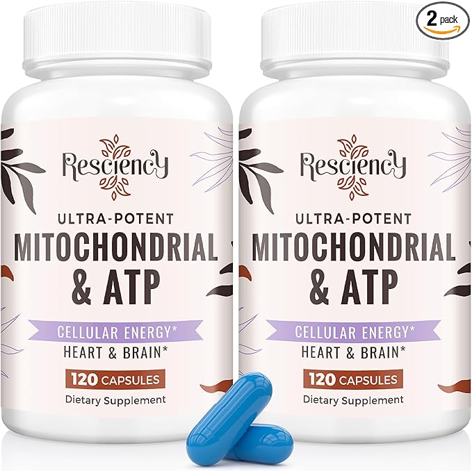 2326 MG Mitochondrial Supplements with ATP, Vitamins, CoQ10 & PQQ, More Effective Than Creatine HMB & Nitric Oxide, Energy, Endurance, Strength, Recovery & Muscle, Organic, 240 Capsules
