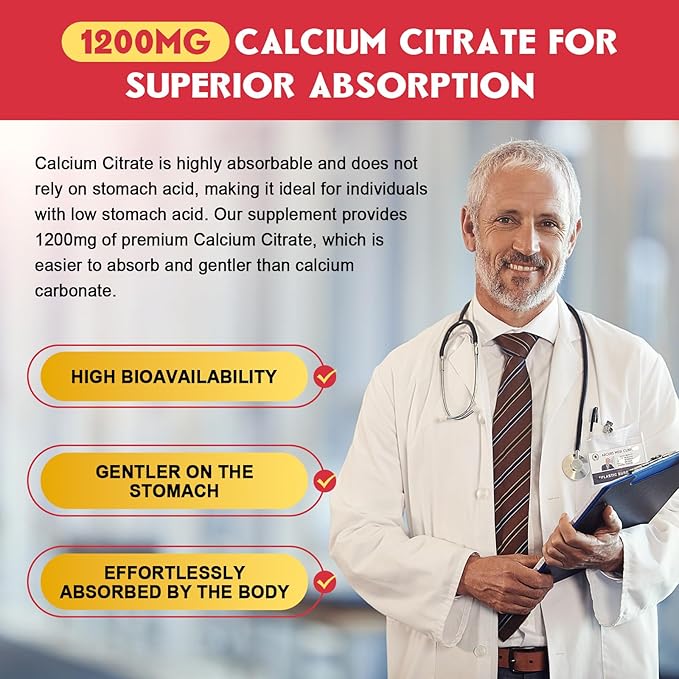 (2 Pack) Sugar Free Calcium Citrate Gummies 1200 mg with Vitamin d3, K2, Magnesium, Zinc for Bone, Muscle & Immune Support, High Absorption Calcium Supplement for Women, Raspberry Flavor, 60 Chews