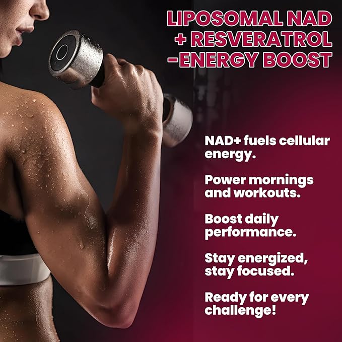 2 Pack Liposomal NAD Supplement - 1200mg NAD+ Liquid Drops for Women & Men with Resveratrol, Black Pepper Extract - Support Anti-Aging, Brain & Cellular Mitochondrial Health - Pineapple Flavor