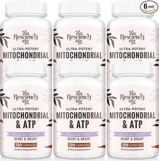 2326 MG Mitochondrial Supplements with ATP, Vitamins, CoQ10 & PQQ, More Effective Than Creatine HMB & Nitric Oxide, Energy, Endurance, Strength, Recovery & Muscle, Organic, 720 Capsules