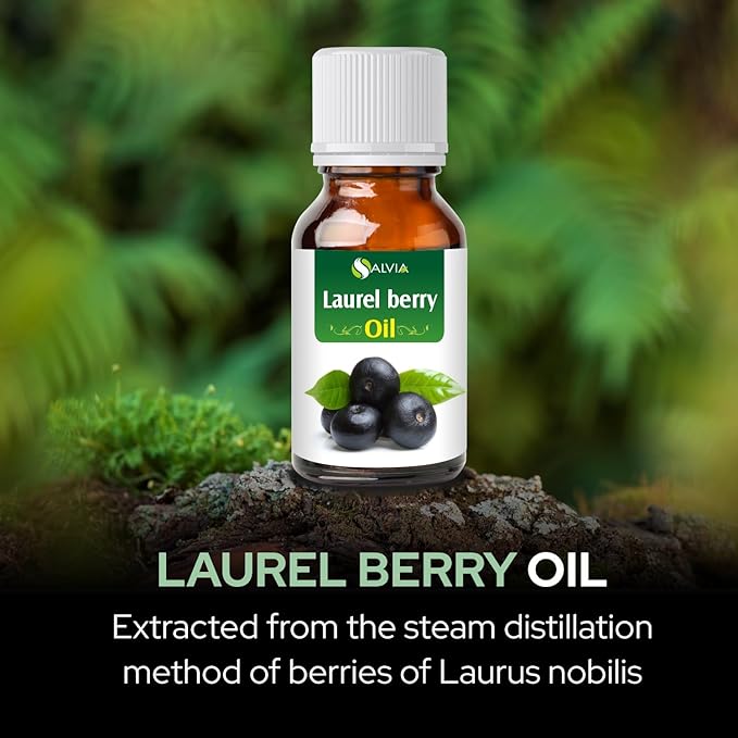 Laurel Berry Oil | Pure and Natural Essential Oil | Use for Hair Care, Skin Care | Used in Soap, Shampoo, Lotion, Serum| DIY Cosmetic Grade 100 ML