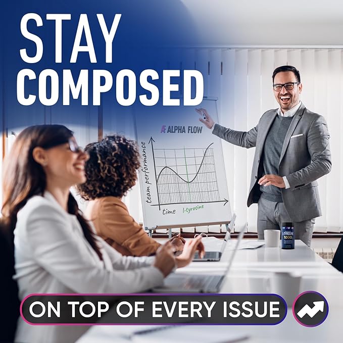 [2 Pack] L-Tyrosine 1000MG Capsules - Natural L Tyrosine Supplement for Kids & Adults - Energy Boost and Brain Supplement - 2x the potency of L-Tyrosine 500mg capsules - 300 Vegan LTyrosine Capsules