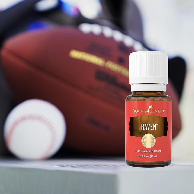 Young Living - Raven Essential Oil Blend 15 ml | Natural Breathing Support with a Cool Minty Aroma | Chest and Throat Relief | Inhalation Therapy | Aromatherapy Diffuser