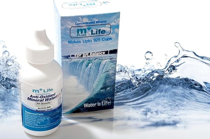 Mplus Life Balance Your pH, Antioxidants Alkaline Mineral Drops, Single 2.0 Oz Pack, Portable, Yields 925 Cups of 8 oz of Alkaline, antioxidant Water, Unflavored, pH Balance