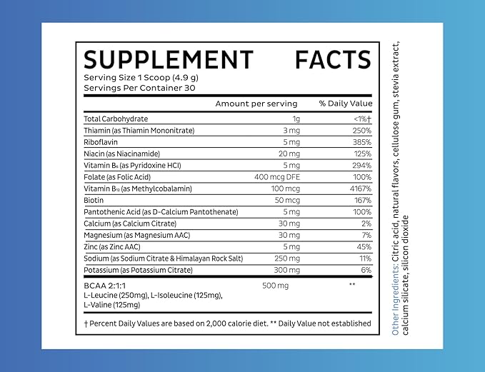 Zeal Electrolyte Powder - 90 Servings | Keto Electrolytes Powder | Zero Sugar, BCAAs, B-Vitamins | Potassium, Zinc, Magnesium | Hydration Powder Recovery Drink | White Gummy Bear
