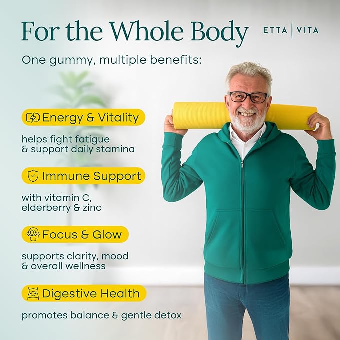 (120 Chews) Moringa Super Greens Gummies – Fruits, Veggies & Herbal Supplements with Mushrooms, Immune & Energy Support, Non-GMO, Vegan, Gluten-Free, Pectin-Based