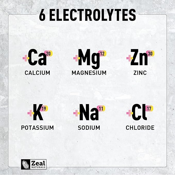 Zeal Electrolyte Powder - 90 Servings | Keto Electrolytes Powder | Zero Sugar, BCAAs, B-Vitamins | Potassium, Zinc, Magnesium | Hydration Powder Recovery Drink | Lemon Berry