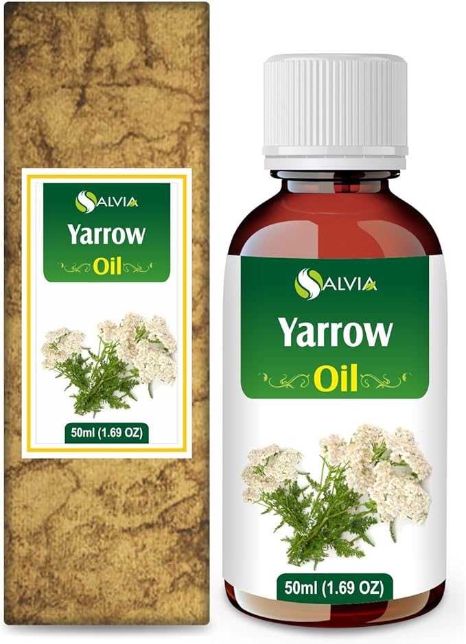 Yarrow Essential Oil (Achillea millefolium) 100% Pure & Natural - Undiluted Uncut Premium Oil -Therapeutic Grade- Use for Aromatherapy (50 ML)