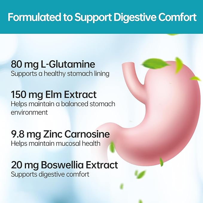 5 in 1 High Potency H. Pylori Formula Probiotics - 1 Per Day -Supports Stomach Comfort & Lining Health with Pylopass Lactobacillus Reuteri DSM17648 - Made in Germany