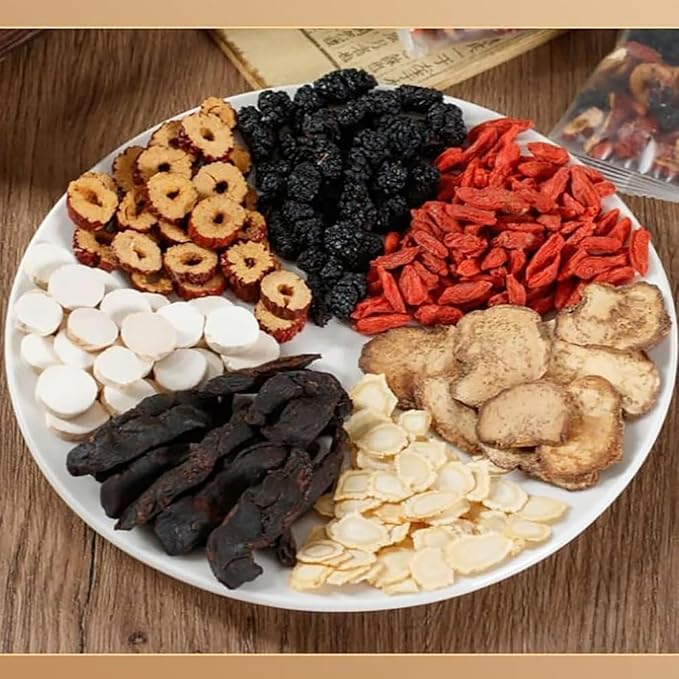 Ginseng Mulberry Herbal Tea, 20 bags Kidney Tea Formula Ginseng Six Treasure Tea, Organic Liver Support & Kidney Cleanse -Healthy Cleansing for Men & Women, Te Para Limpiar Los Riñones (20bag/2boxes)