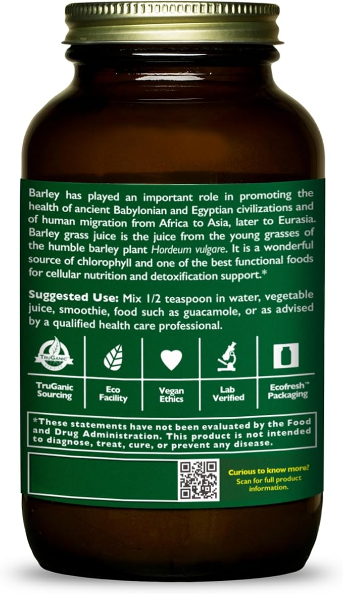 HealthForce SuperFoods Barley Grass Juice – 8 oz Powder