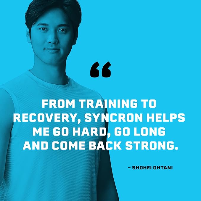 Syncron Pre Workout Sports Drink Endorsed by Shohei Ohtani, Aluminum Bottled, Sugar Free Pre Workout Drink with L Arginine, L Citrulline & BCAAs, Pre Workout Energy Shot, Grapefruit, 6 Pack, 2 oz