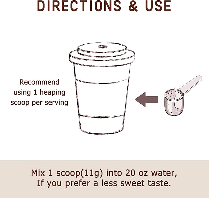 Zammex Bone Broth Protein Powder, Pure Grass Fed Beef, Chocolate Protein Powder,Hydrolyzed Collagen Supplement for Healthy Skin,Nails,Hair,Joints, Non-GMO,Gluten Free, Great in Shakes