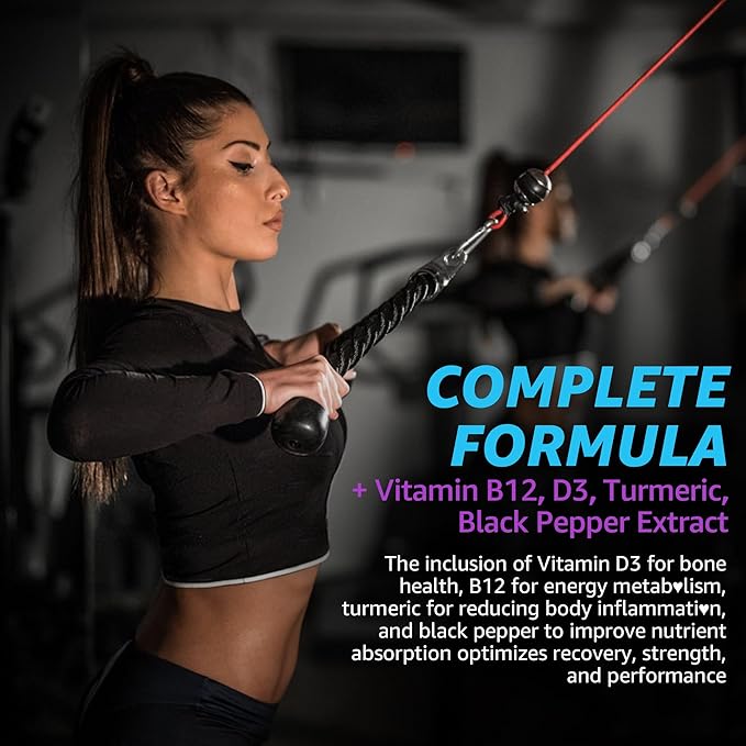 Zinc and Magnesium Supplement, Zinc Magnesium Aspartate Post Workout Gummies for Men Women, with Vitamin B6, B12, D3, Turmeric for Nighttime Recovery, Reduce Fatigue, Boost Immunity & Sleep, 60 Count