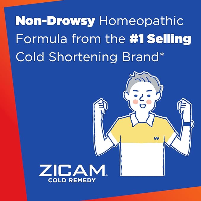 Zicam Cold Remedy Zinc Rapidmelts | Orange Cream Flavor | Shortens Cold Duration | Sugar-Free | Homeopathic