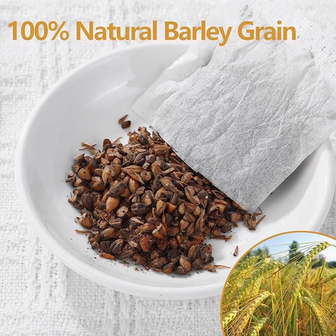 60 Premium Barley Tea Bags, Made with 100% Natural Roasted Barley Grain, Damai Cha - Digestion Support & Rich in Nutrition, No Additives & Caffeine Free.