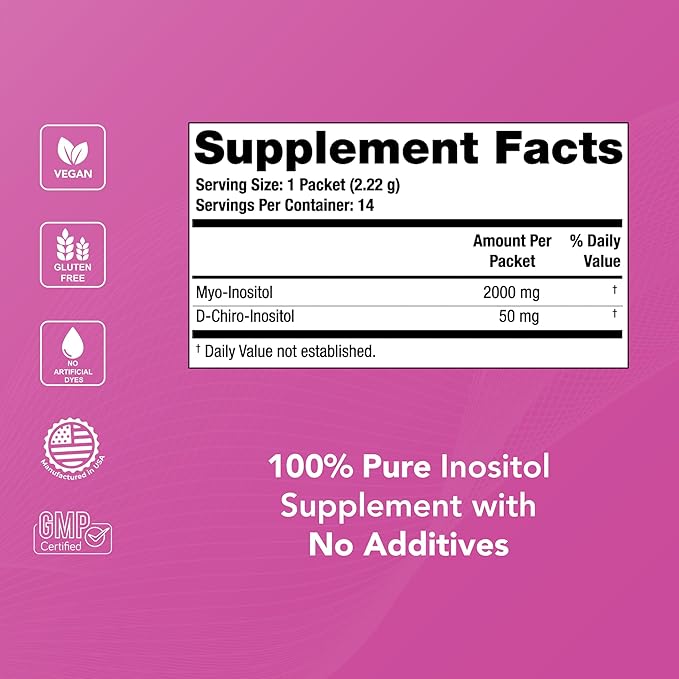 Theralogix Ovasitol Inositol Powder – 7-Day Starter Kit | Premium Inositol Supplement for Women | 40:1 Ratio Myo & D-Chiro Inositol | Supports Hormonal & Metabolic Health