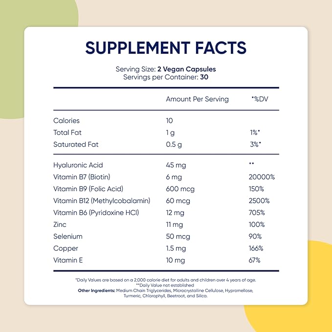 Moerie Hair Growth Supplement for Women & Men - Hair Skin and Nails Vitamins With Biotin, Q10 & Minerals - For Thicker, Fuller Hair & Hair Loss Treatment - Advanced Beadlet Delivery System - 180 Pills