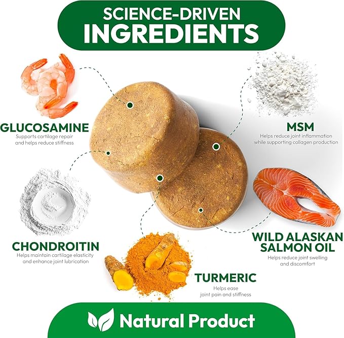 (2 Pack) Glucosamine for Dogs - 340 Mobility Chews - Advanced Hip and Joint Supplement for Dogs - Glucosamine Chondroitin - MSM - Joint Pain Relief