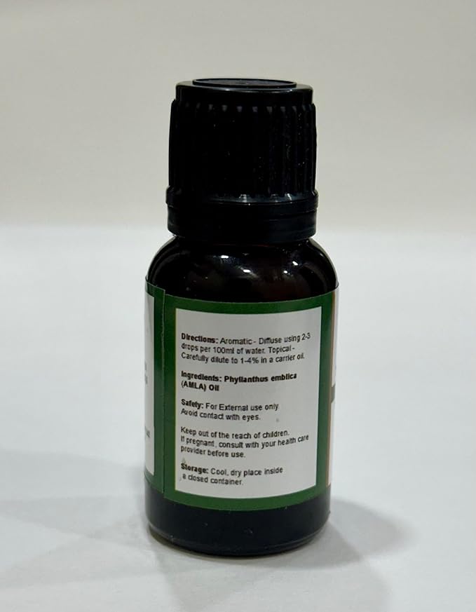 Amla Oil -(Phyllanthus Emblica- Indian Gooseberry Oil)- Carrier Oil 100% Pure Natural Undiluted Uncut Therapeutic Grade Oil 0.33 FL.OZ