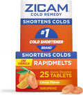 Zicam Zinc Cold Remedy RapidMelts,Citrus Flavor, Homeopathic, Pre-Cold Medicine, Shortens Cold Duration, 25 Count