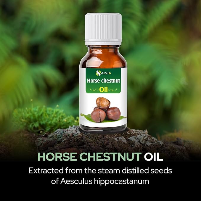 Salvia Pure Horse Chestnut Oil - Firms, Hydrates, and Tones Skin | Cosmetic Grade for Skincare, Hair Care, and DIY | 100 ML