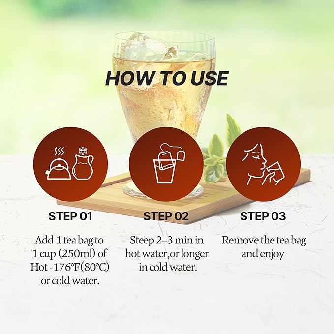 [Nokchawon]Roasted Barley Tea – Korean Caffeine-Free Traditional Grain Tea, 100 Tea Bags, 4.23 Oz