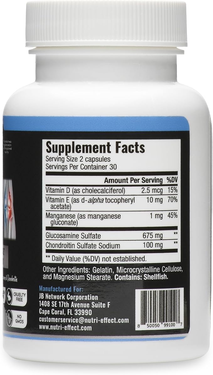 Active Joint Support Supplements | Supports Bones, Muscles & Tissue | Promotes a Healthy Metabolism | Natural Ingredients - Essential Nutrients for Growth & Repair | 60 Count