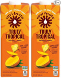 Revl Fruits 100% Juice, No Added Sugar, Pineapple Mango, Truly Tropical, 32 fl oz. Carton (Pack of 2)