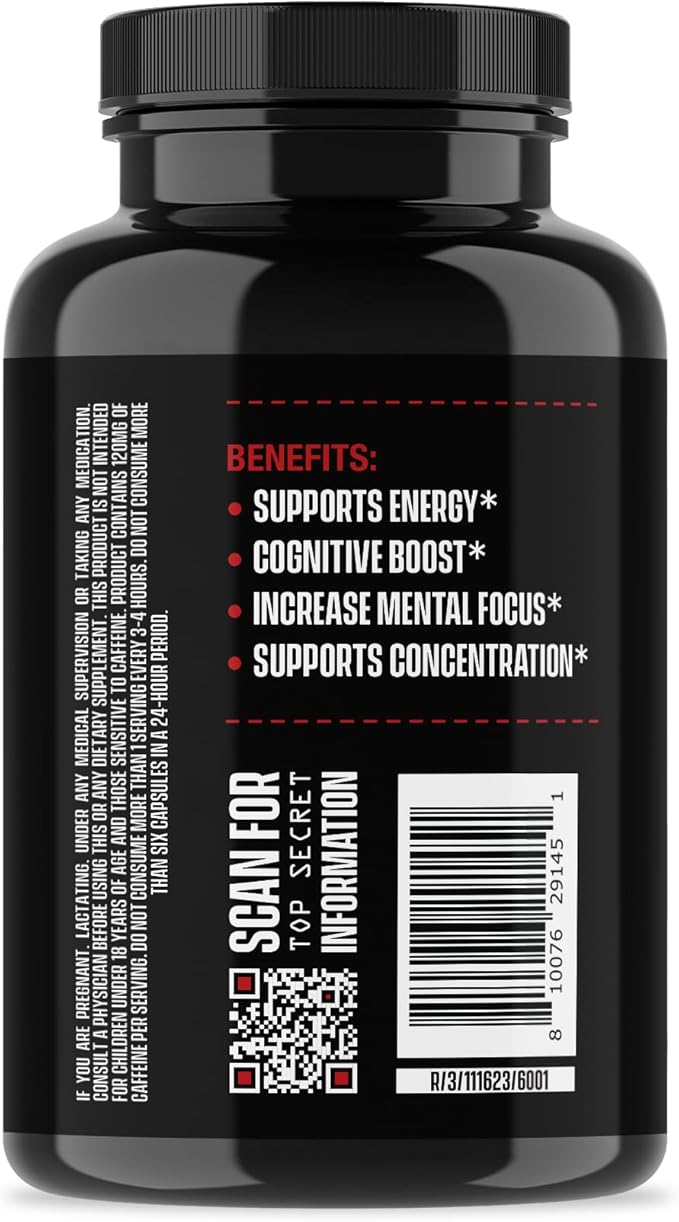 Jocko Fuel Brain Power - Nootropic Dietary Supplements for Memory & Focus wiht L Theanine, L Carnitine- Energy & Focus Supplement (90 Capsules)