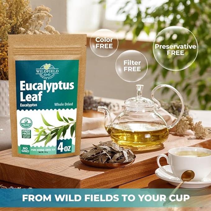 4 oz Dried Eucalypt Leaves Dry Herbal Tea (Eucalyptus) 113g Long Big Eucalyptus Leaf Herb Hojas De Eucalipto