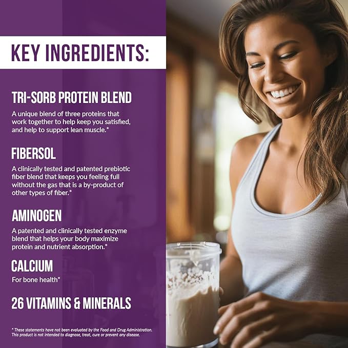 Vi-Shape - 4 Flavor Variety Pack Nutritional Meal Replacement Shake Mix-Ins - Chocolate, Strawberry, Raspberry, Banana Bread - 60 Mixed Flavor Packets