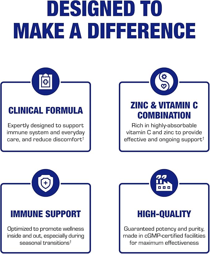 Zinc Lozenges with Vitamin C for Immune Support - High Absorption Vitamin C and Zinc Lozenges for Adults Daily and Seasonal Wellness - Tasty Immune Boost Support - 90 Count (Orange Flavor)