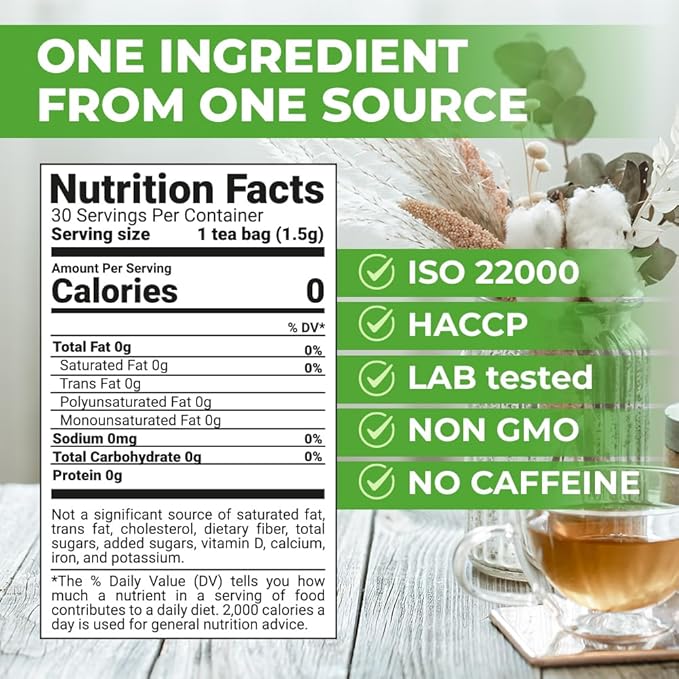 30 Bags Catnip Tea Catnip Herb Tea (Nepeta L.) - 30 Count 1.5g Bags Cat Nip Leaf Herb Hierba Gatera