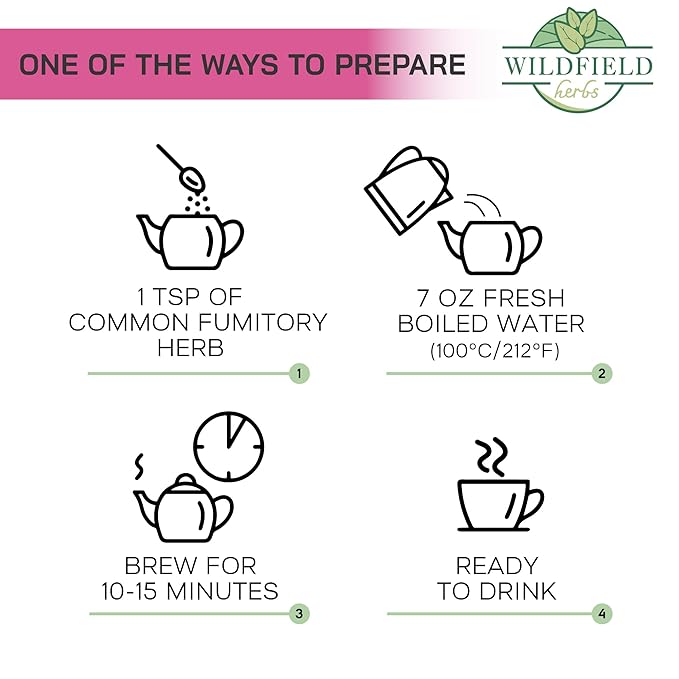 1.8 oz Dried Common Fumitory Herbal Tea (Fumaria Officinalis L.) Common Fumitory Herb Tea Palomilla Hierbas (Fumaria) - 50g