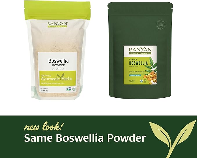 Banyan Botanicals Boswellia Powder – Organic Frankincense Resin (Boswellia Serrata) – Traditional Ayurvedic Joint Health Supplement* – 1 lb. – Non-GMO Sustainably Sourced Vegan