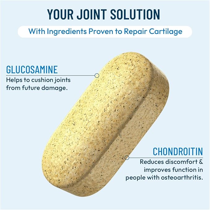 Advanced Bone & Joint Support Supplement | Promotes Healthy Joint Function & Relief from Joint Discomfort | Enhance Cartilage Flexibility & Range of Motion - 120 Count (Pack of 2)