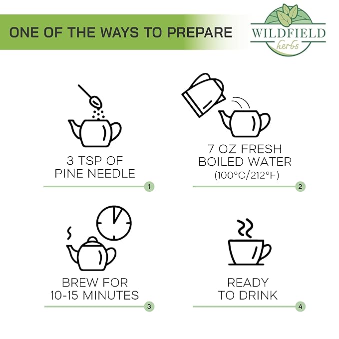 4 oz. Pine Needle Tea Dried Pine Needles Herb Tea (Pinus Koraiensis) - 113g Dried Needle Leaf Aguja De Pino