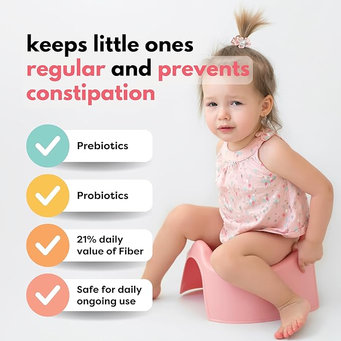 Organic Milled Chia & Flax Seed Digestion Blend with VITAMIN D + PROBIOTICS Prebiotic Fiber Superseeds for 6M+ Babies Toddlers & Kids for Digestive Support (Apple & Cinnamon, 7oz x 2 Pack)